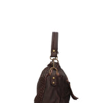 Novella Borsa a spalla da donna Vera pelle 7800-T.MORO Gave Lux