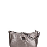 Borsa a spalla da donna Vera pelle JR-W-1188SHINY-D. GREY-CDF John Richmond
