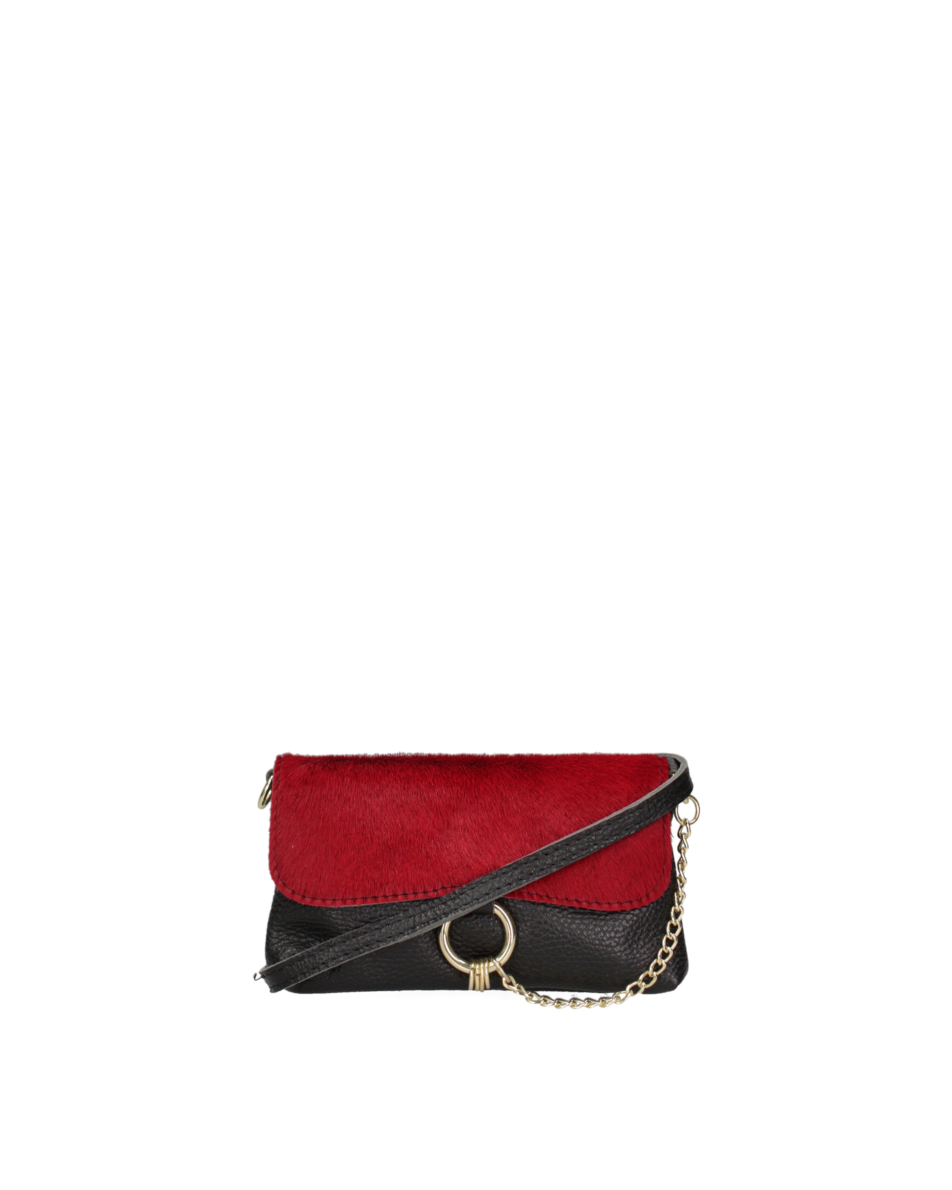 Safira Borsa a mano da donna Vera pelle 04760-ROSSO Gave Lux