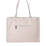 Borsa a mano da donna 100% vera pelle 07138-D86 GRIGIO PERLA Roberta Rossi