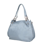 Ereba Borsa a mano da donna Made in Italy 100% pelle 3305-S92 CELESTE Gave Lux