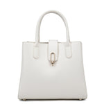 Borsa a mano da donna 100% pelle vegana PU 712-2PT-WHITE Diana&co