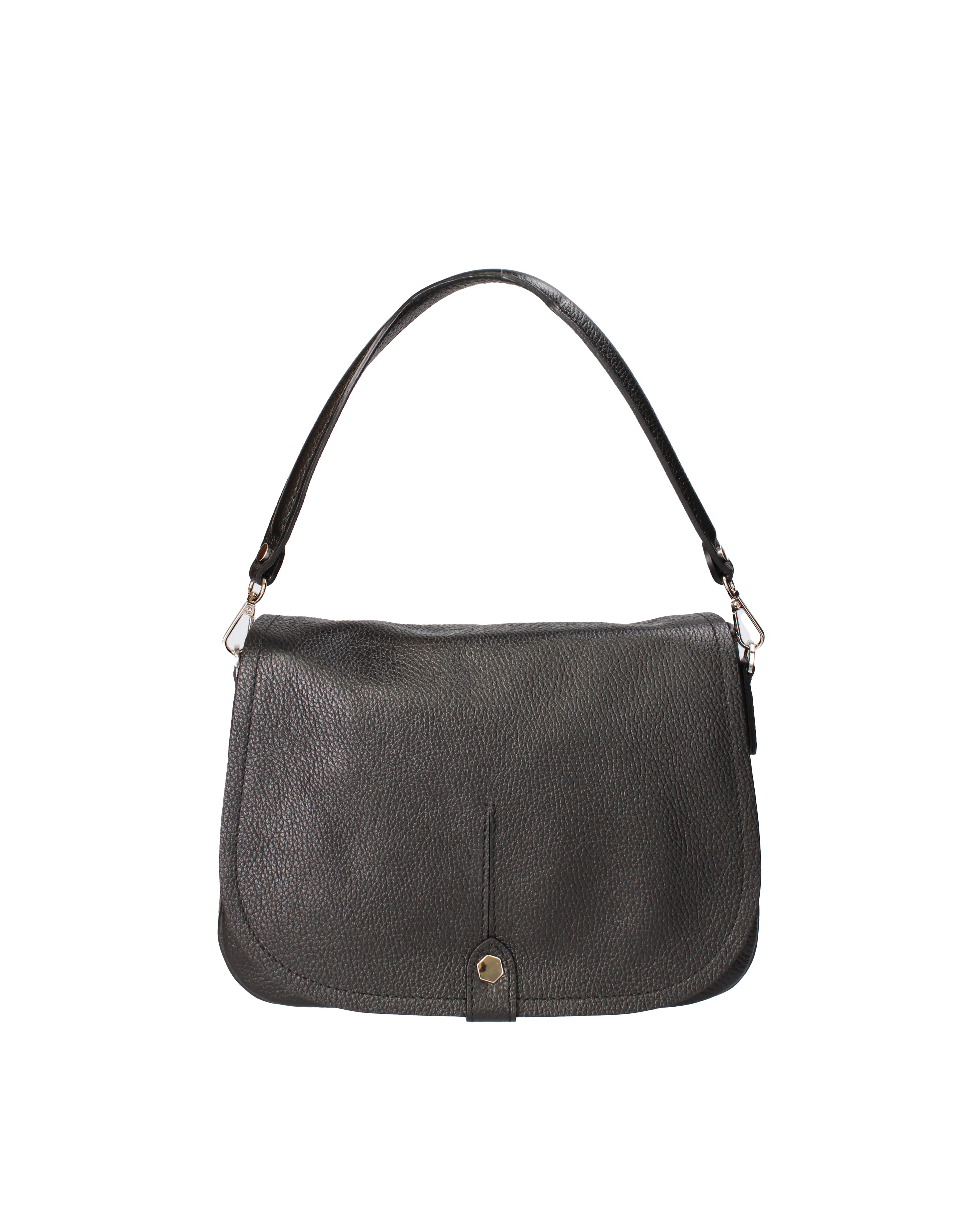Sabina Borsa a spalla da donna Vera pelle 07139-D28 NERO Viola Castellani