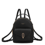 Zaino da donna in pelle vegana Casual 712-3PT-BLACK Diana&co
