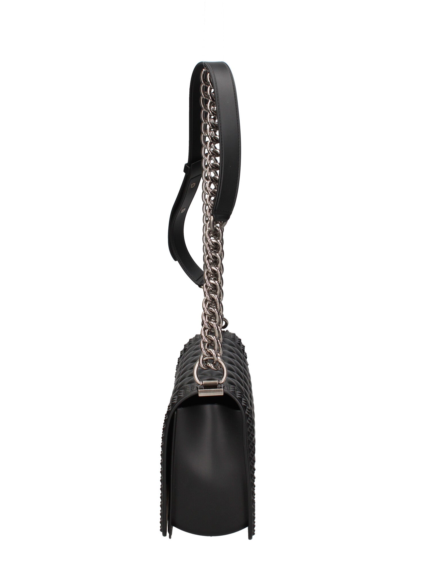 Borsa a mano donna 100% gomma FLAT PENKA M-BLACK-BRUSH CDF Marc Ellis