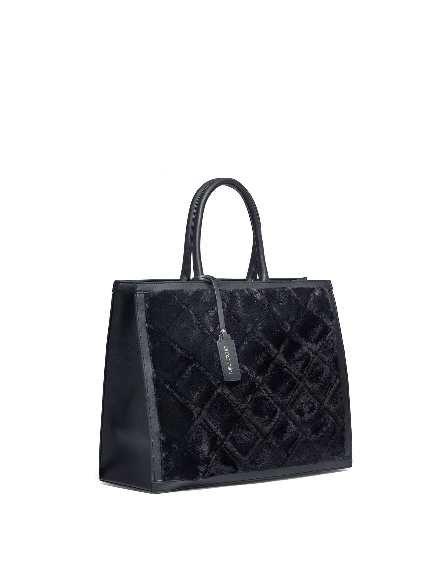 Eridan Borsa a spalla da donna Poliuretano+Poliestere B16845-NERO Braccialini