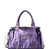 Novara Borsa a spalla da donna Vera pelle 06090 LM-L013 VIOLA Gave Lux