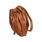 Nunzia Borsa a spalla da donna Vera pelle 576042-CUOIO COGNAC Gave Lux