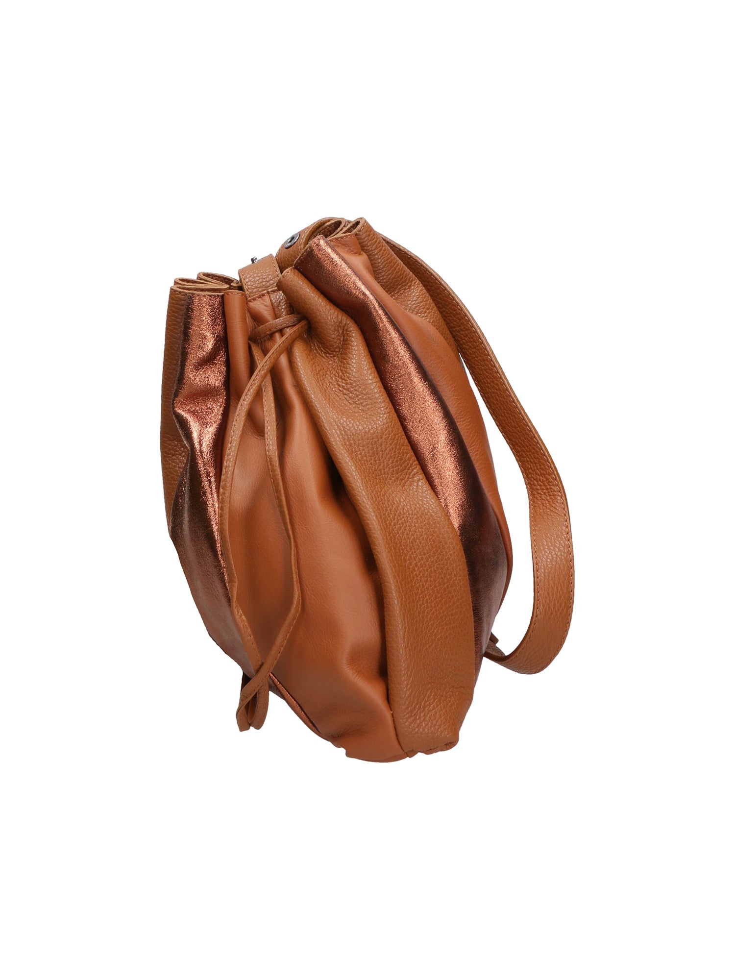 Nunzia Borsa a spalla da donna Vera pelle 576042-CUOIO COGNAC Gave Lux