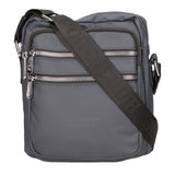 Borsa a tracolla uomo 100% pelle PU PCL3020-GREY Northampton Polo Club