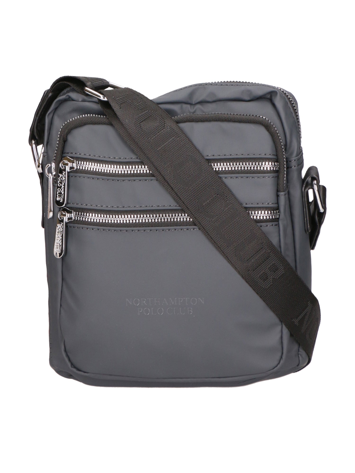 Borsa a tracolla uomo 100% pelle PU PCL3020-GREY Northampton Polo Club