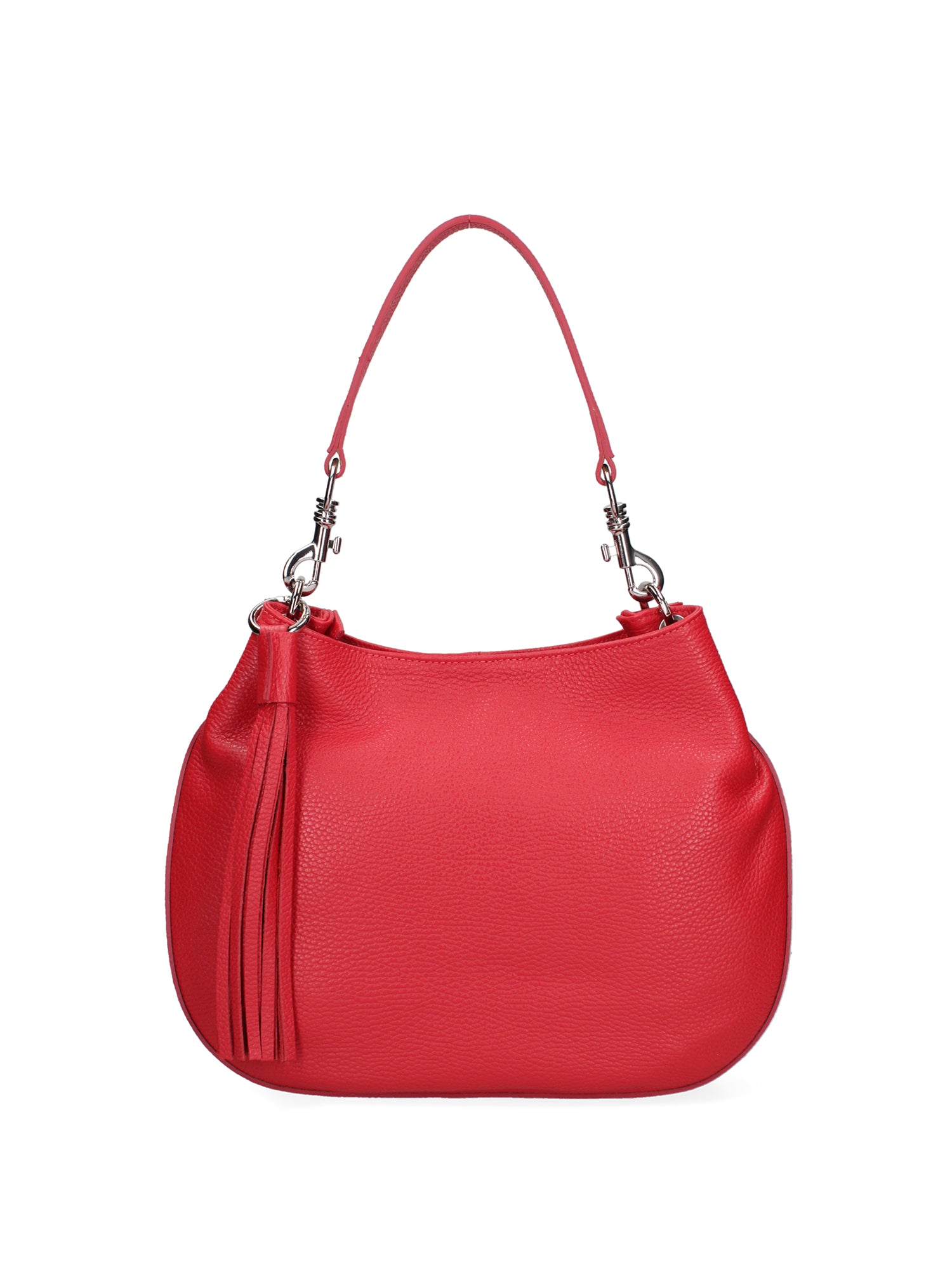 Borsa a spalla da donna Vera pelle 07316-D58 ROSSO FUOCO Roberta Rossi