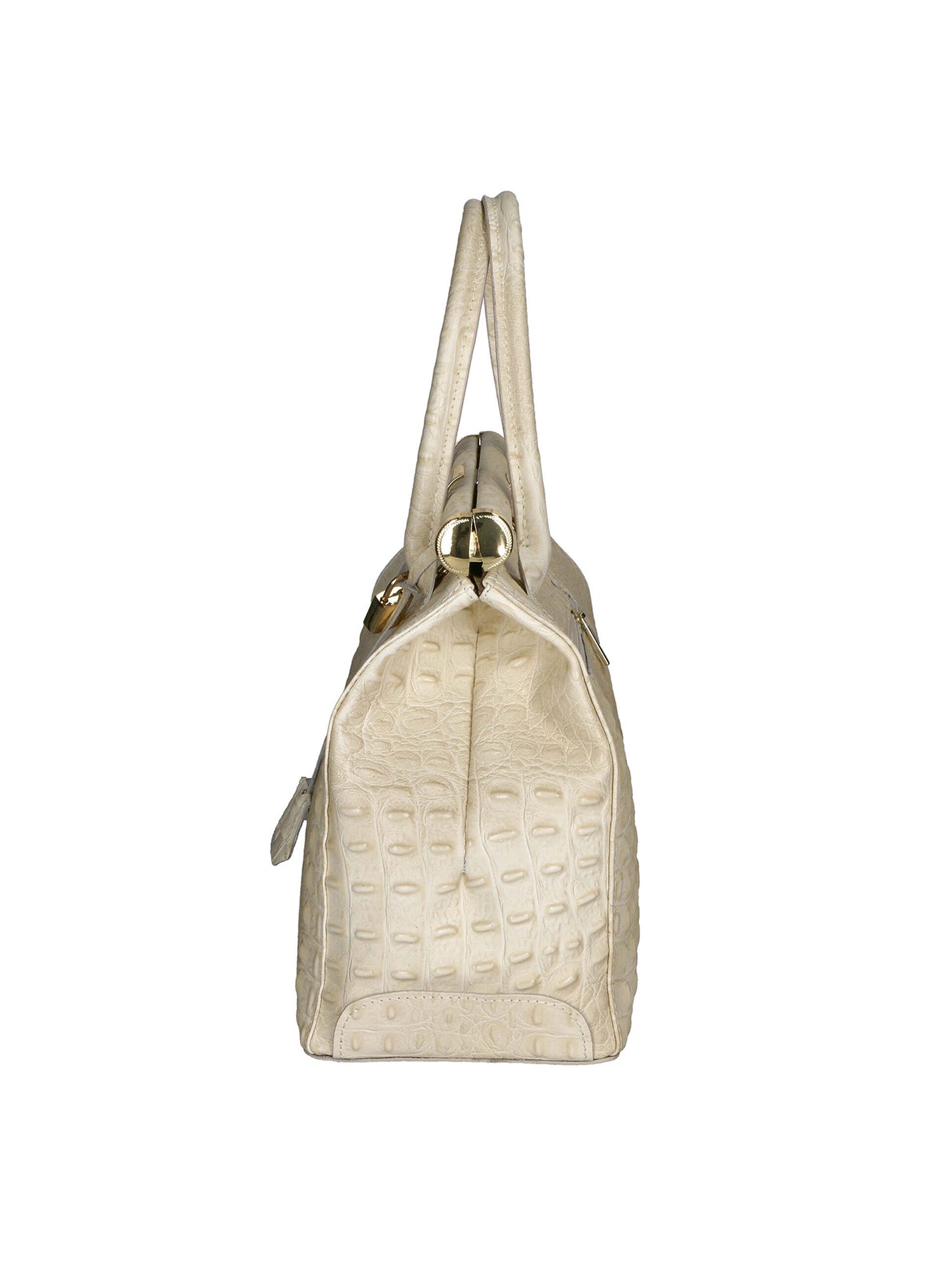 Deborah Borsa a mano da donna Pelle Croco Stampata 7727-C37 BEIGE BEIGE Gave Lux