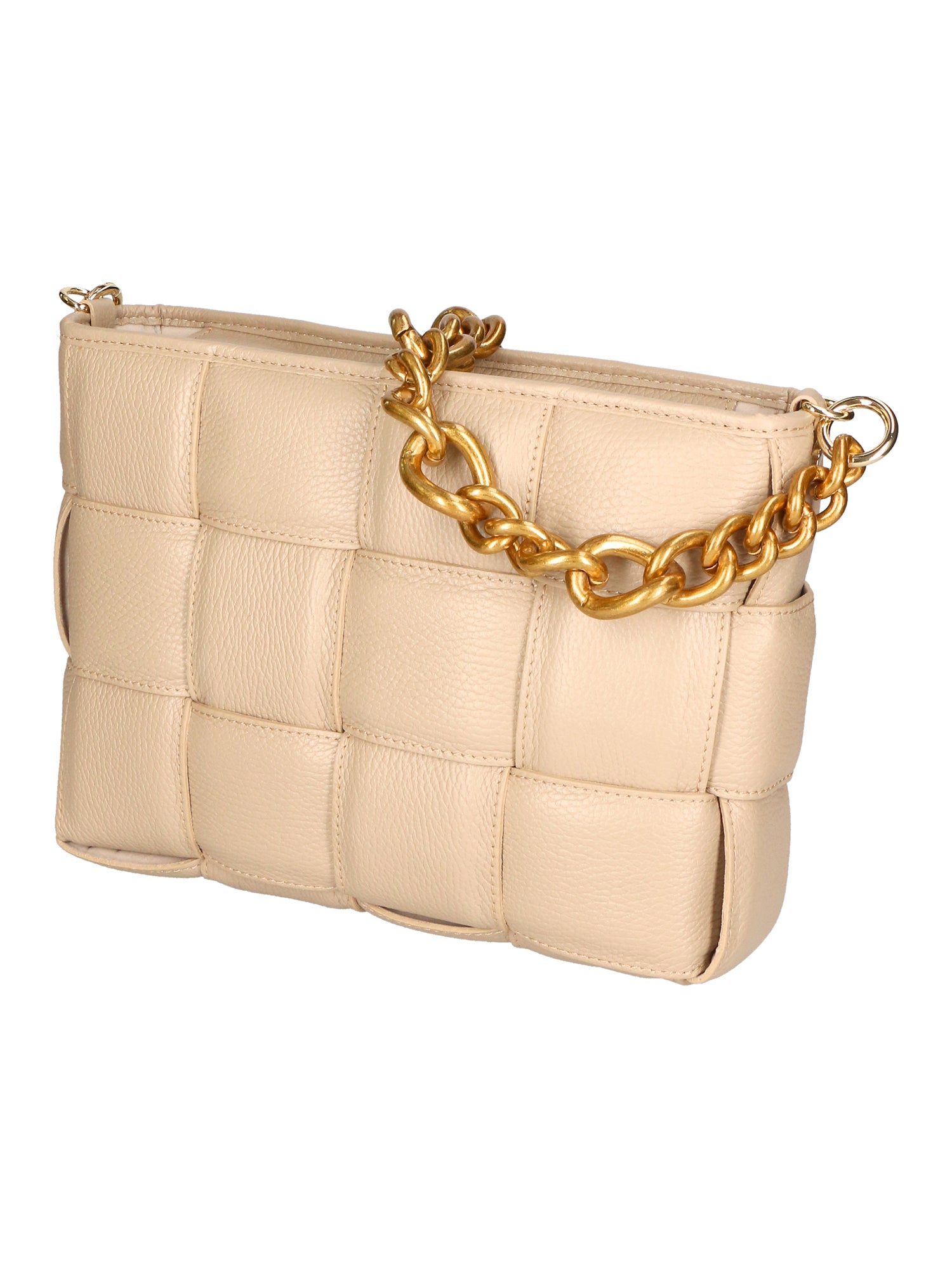 Agostina Borsa a mano da donna Vera pelle 04691-D05 CAPPUCCINO CAPUCHIN Gave Lux