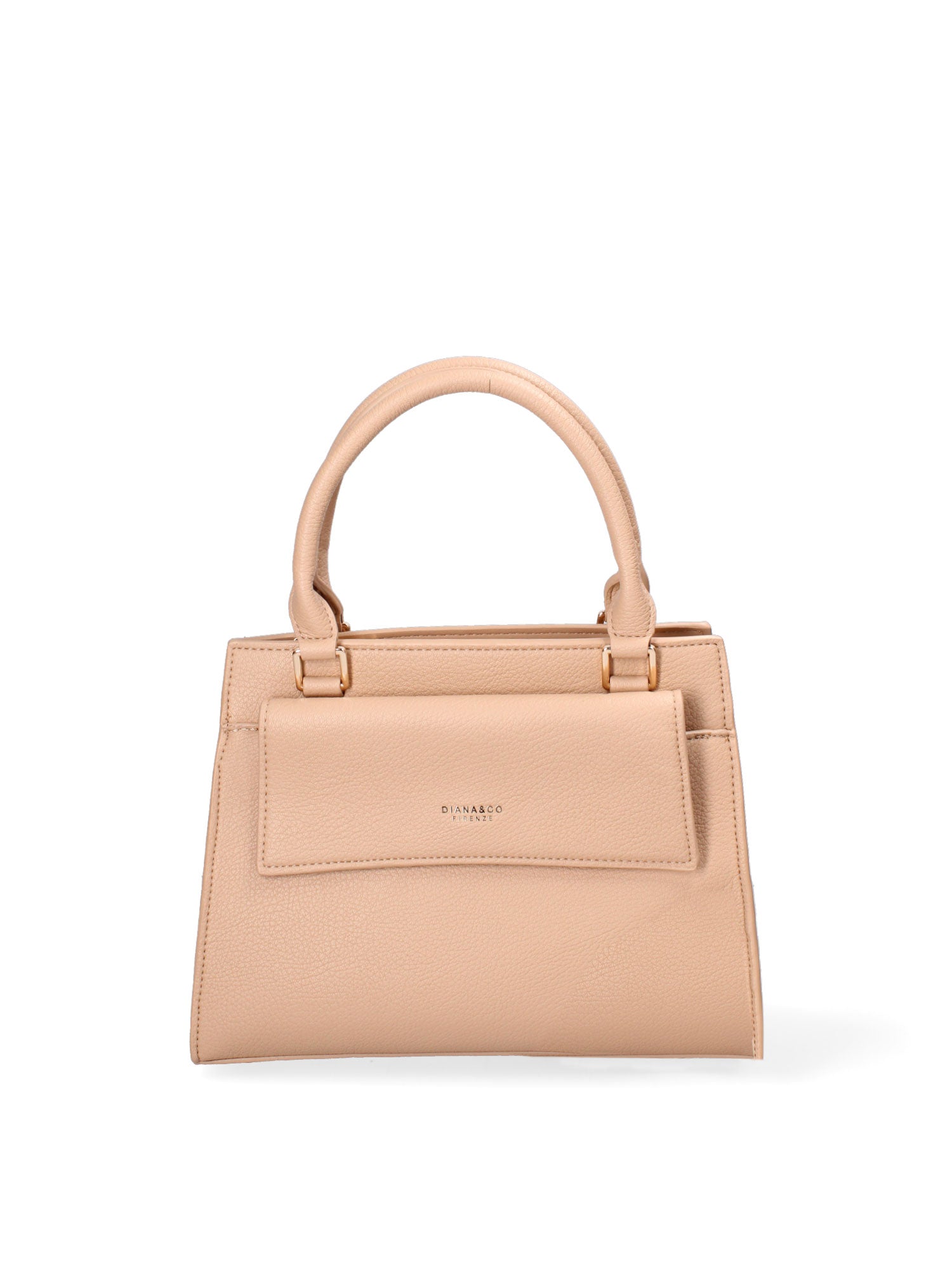 Borsa a mano da donna Ecopelle e Zip 614-2-CAMEL Diana&co