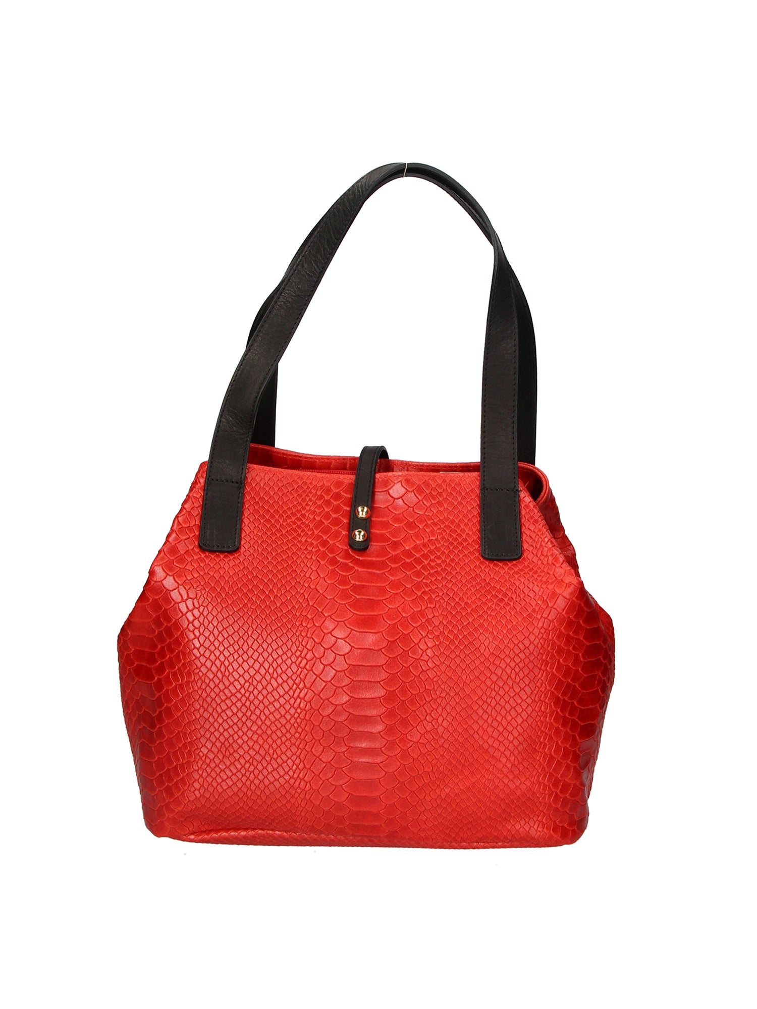 Clarissa Borsa a mano da donna Vera pelle 5276-023 ROSSO Gave Lux