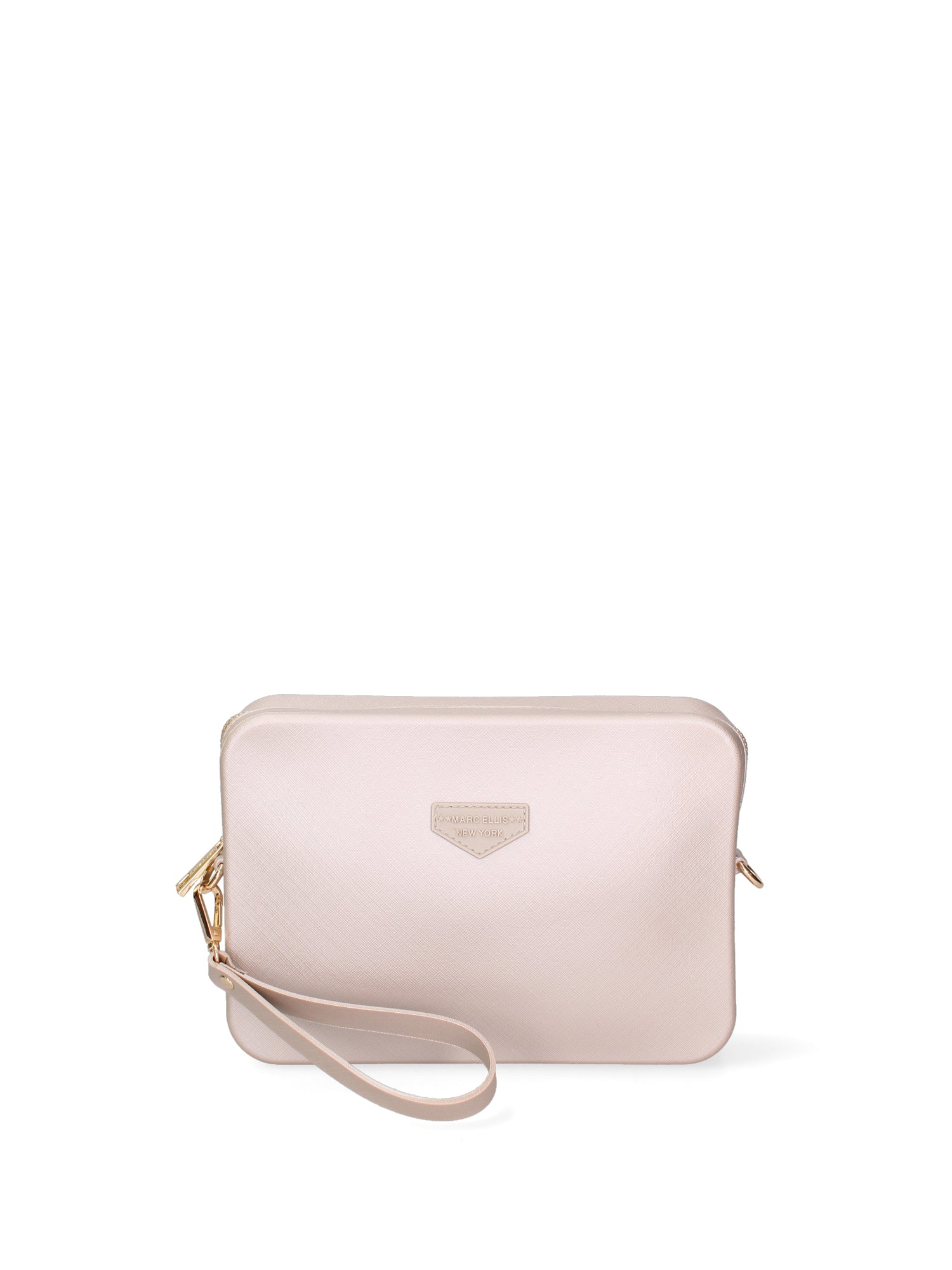 Borsa a tracolla da donna 100% Pvc FLAT-FLOWE-STONE - LIGHT GOLD Marc Ellis