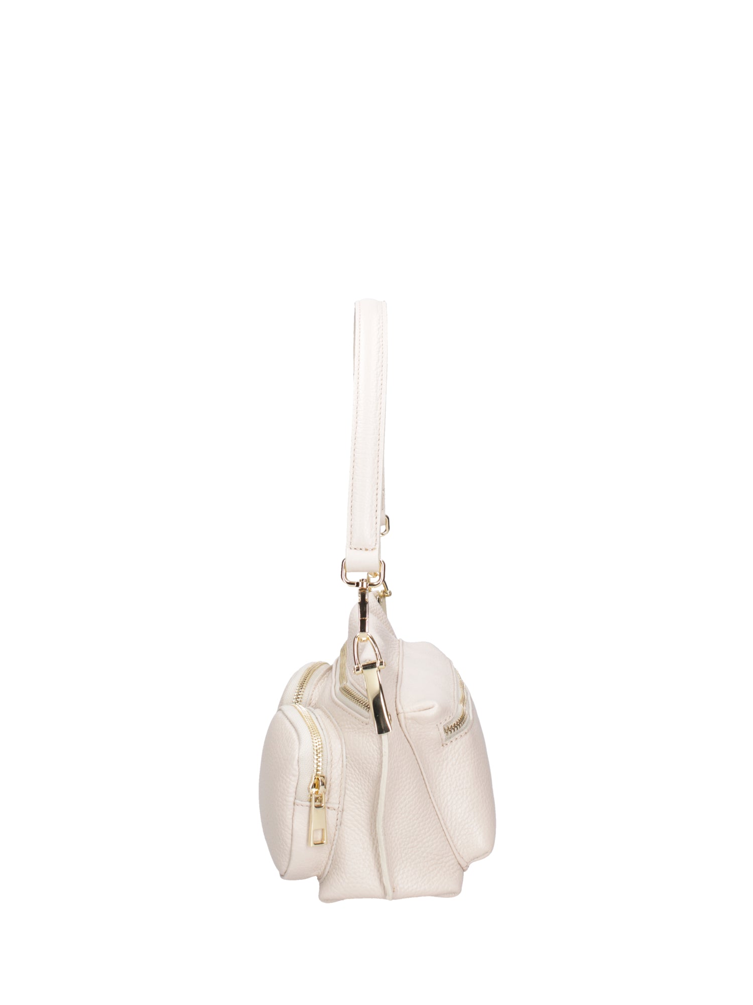 Borsa a spalla da donna Vera pelle 07147-D37 LATTE Roberta Rossi