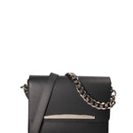 Borsa a tracolla da donna Vera pelle ruga JR-W-1126RU-BLACK-SILVER John Richmond