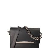 Borsa a tracolla da donna Vera pelle ruga JR-W-1126RU-BLACK-SILVER John Richmond