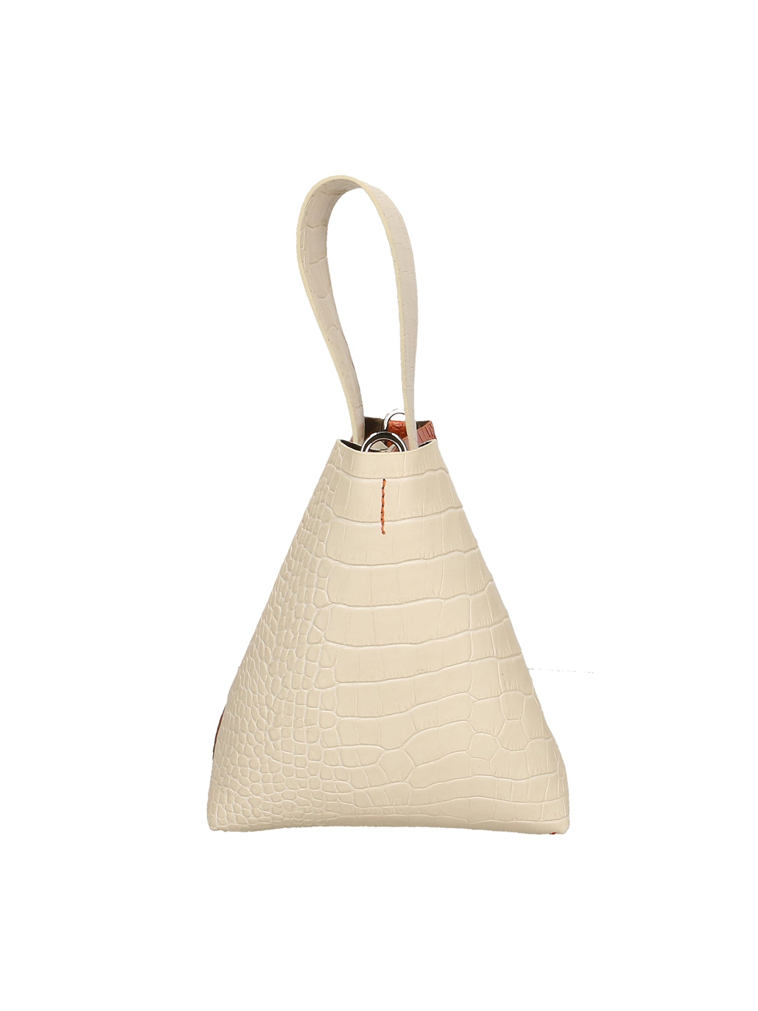 Ombretta Borsa a mano da donna Vera pelle 00643-C37+C35 BEIGE+ARANCIONE Gave Lux