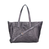 Lorella Borsa a spalla da donna Vera pelle croco 06499-042 GRIGIO SCURO Gave Lux