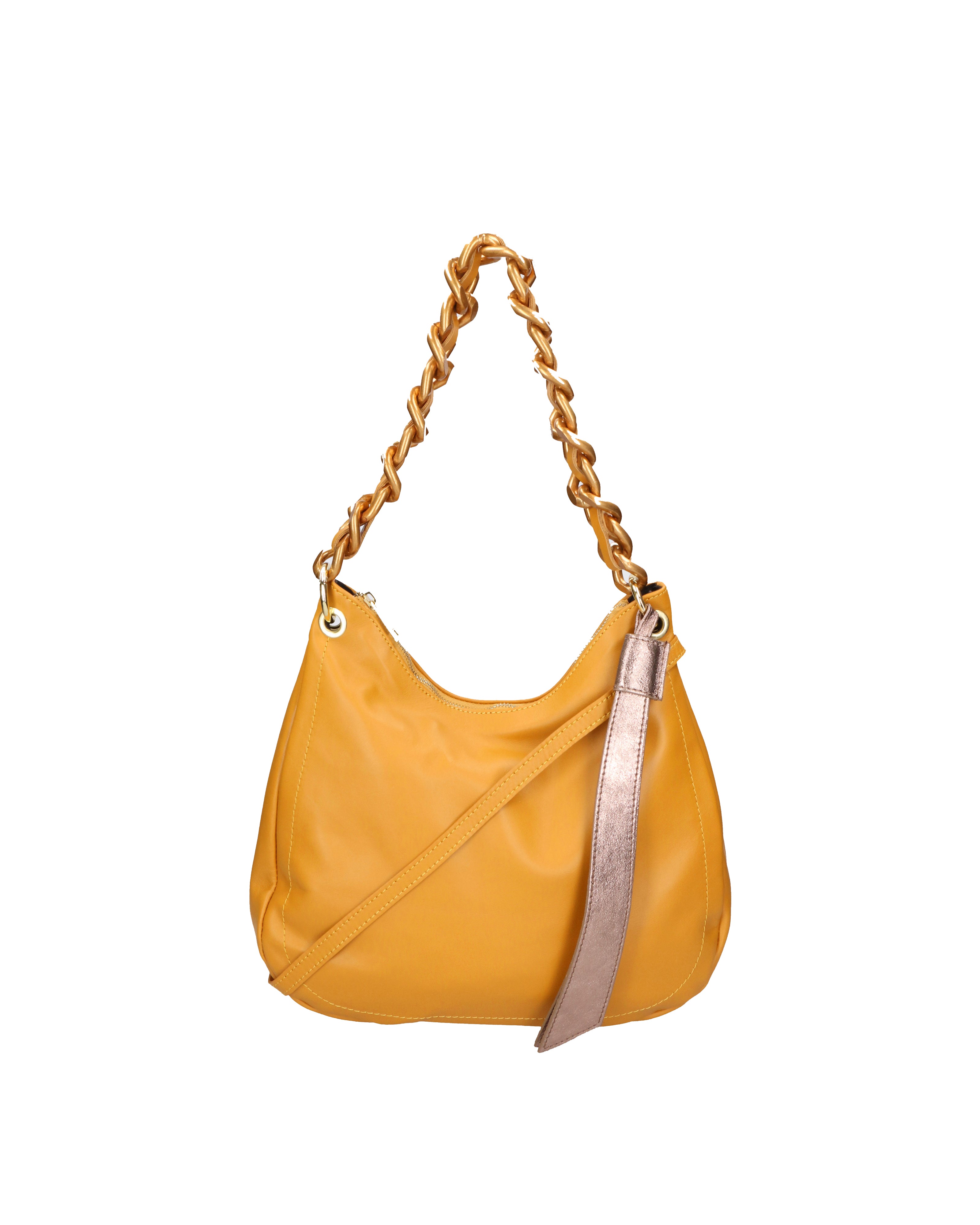 Artemisia Borsa a spalla da donna Vera pelle 05462-S36 SENAPE+L005 BRONZO Gave Lux