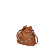 Borsa a secchiello da donna 100% PVC F6717-1-COGNAC David Jones