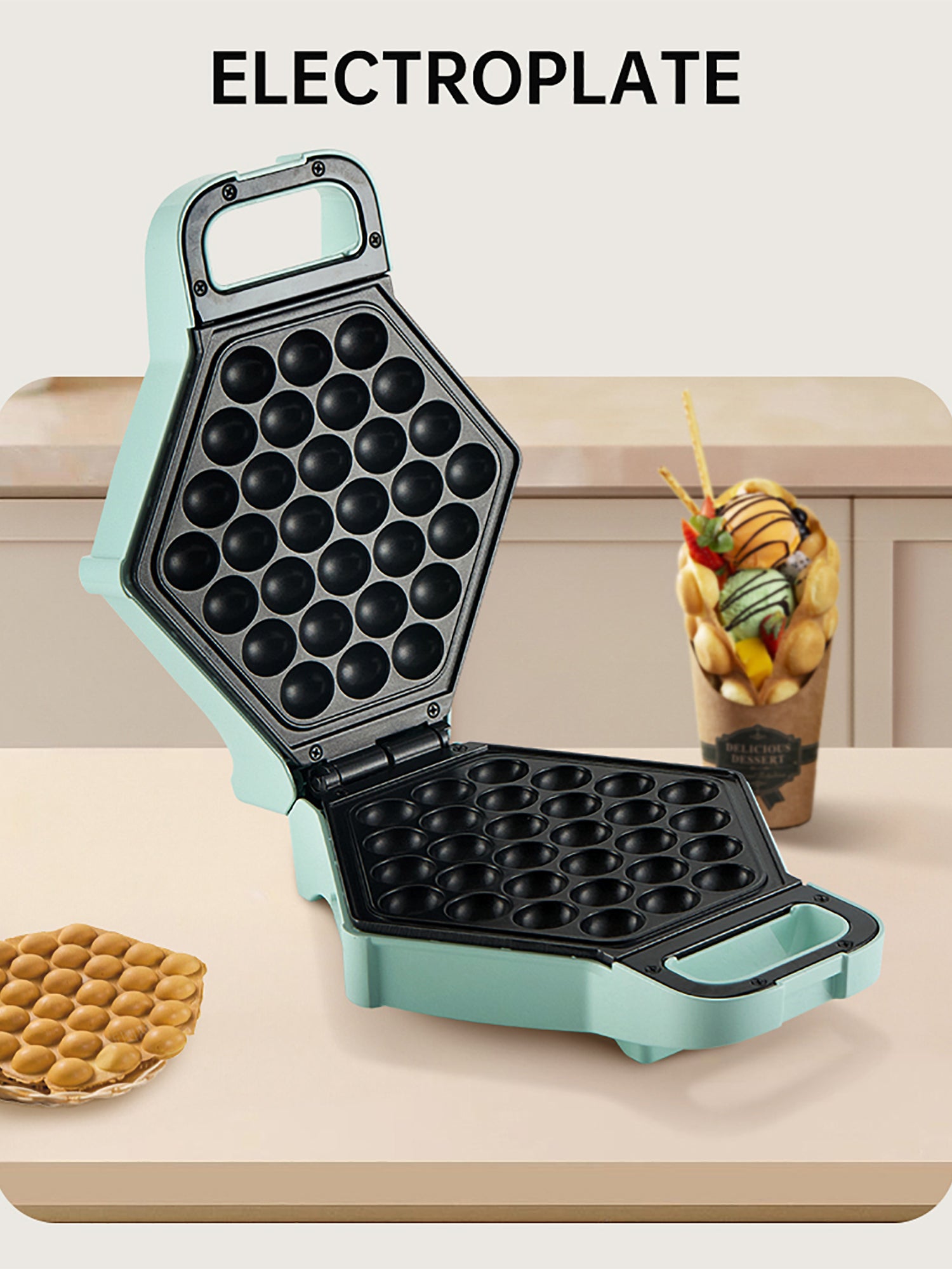 Macchina per Waffle Plastica & Teflon Volkshin