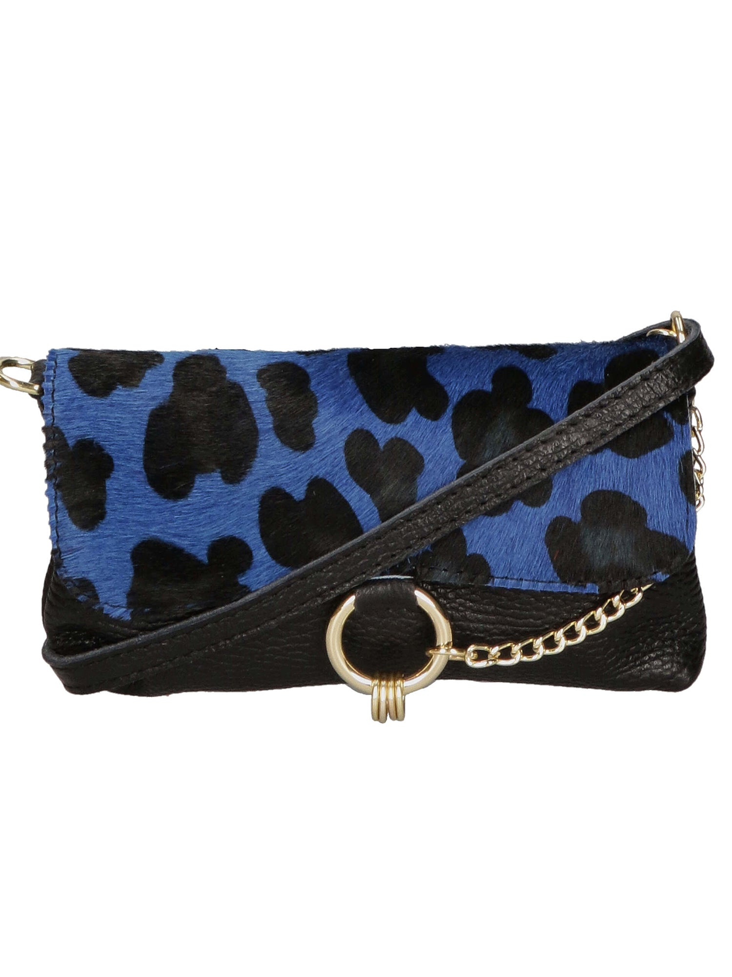 Safira Borsa a mano da donna Vera pelle 04760-LEO G BLU Gave Lux