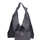 Borsa a spalla da donna 100% vera pelle 07156-D26 BLU SCURO Viola Castellani