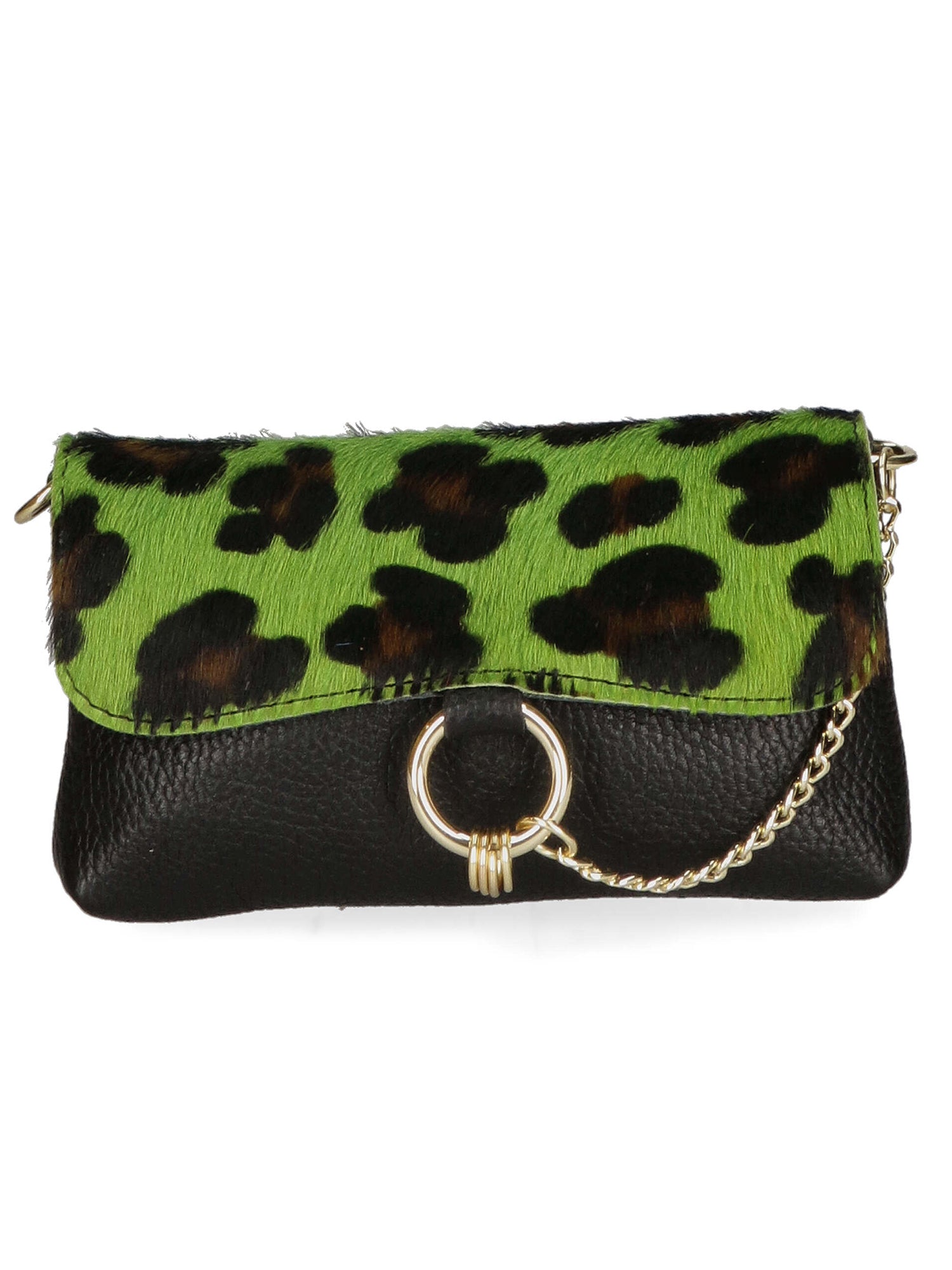 Safira Borsa a mano da donna Vera pelle 04760-LEO G VERDE Gave Lux