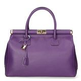Aleria Borsa a mano da donna Vera pelle 8005-D45 VIOLA Gave Lux