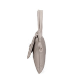 Borsa a spalla da donna Vera pelle 07172-S86 GRIGIO Viola Castellani