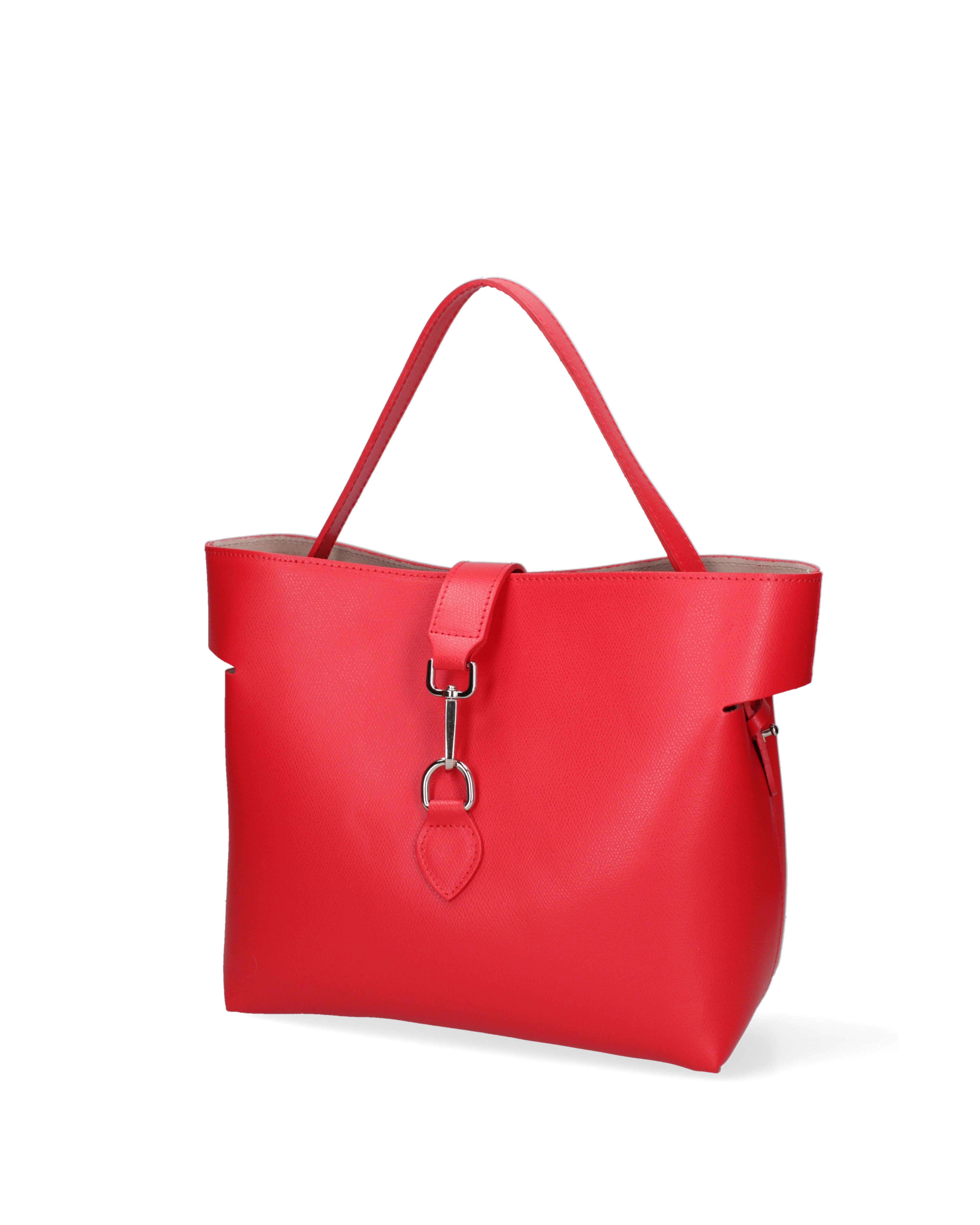 Liviana Borsa a mano da donna Vera pelle 07379-PL58 ROSSO FUOCO Gave Lux
