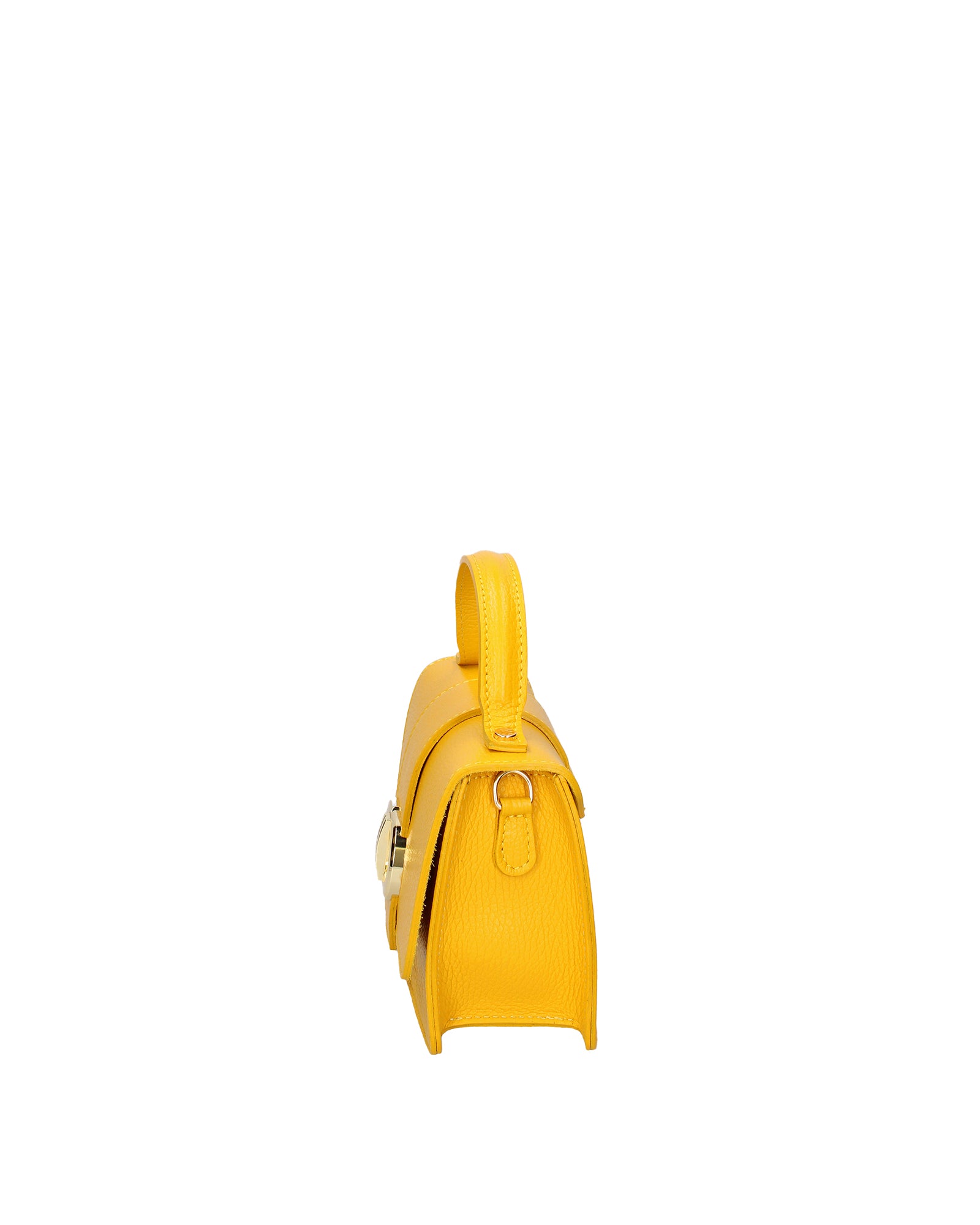 Aroa Borsa a mano da donna Vera pelle 07132-D04 GIALLO Gave Lux