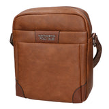 Borsa a tracolla uomo in pelle PU Casual PCL3008-COFFEE Northampton Polo Club