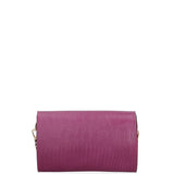 Borsa a tracolla da donna Vera pelle 00734-217 PETUNIA Viola Castellani
