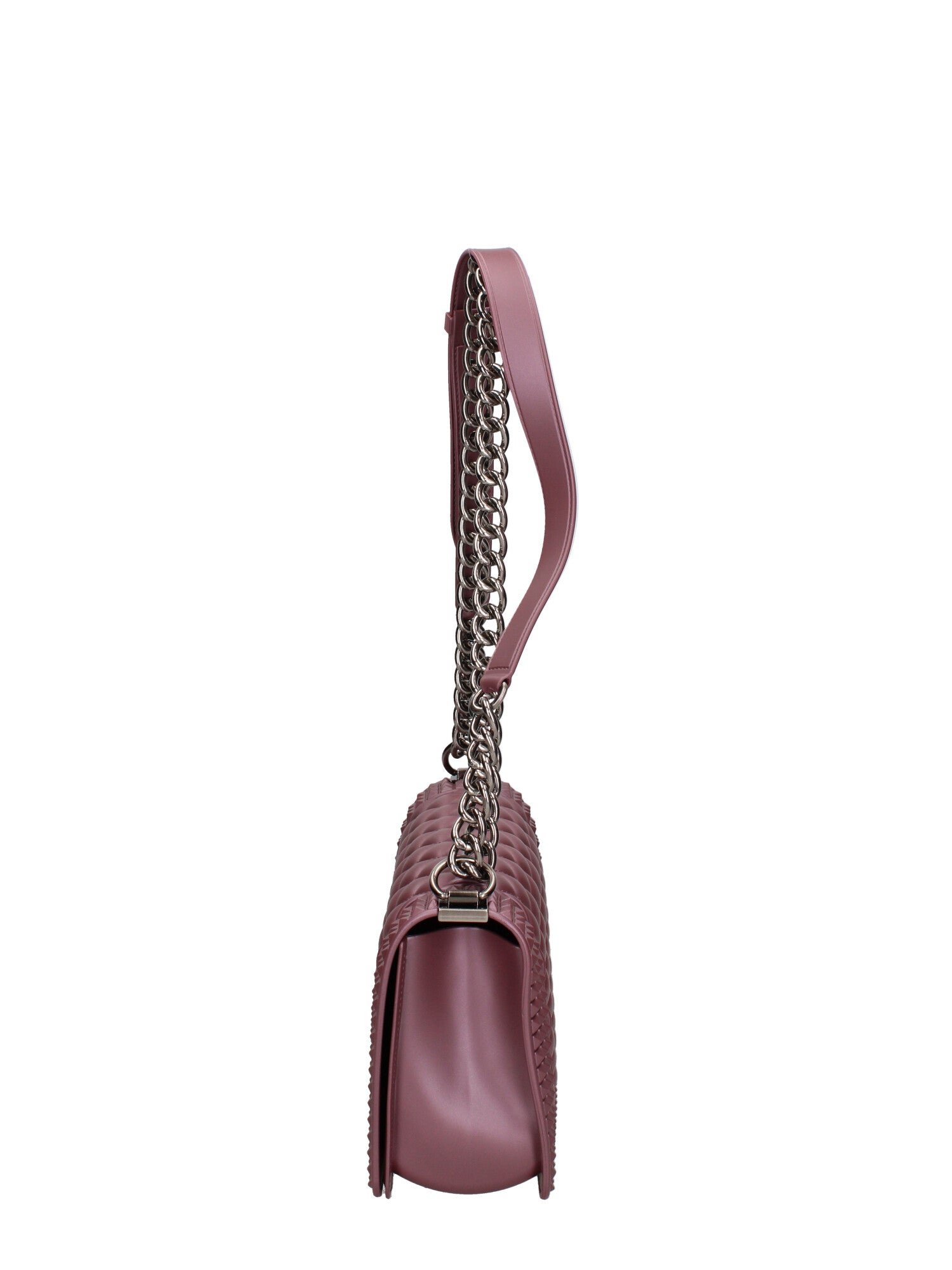 Borsa a mano donna 100% gomma FLAT PENKA M-DARK MAUVE-BRUSH CDF Marc Ellis