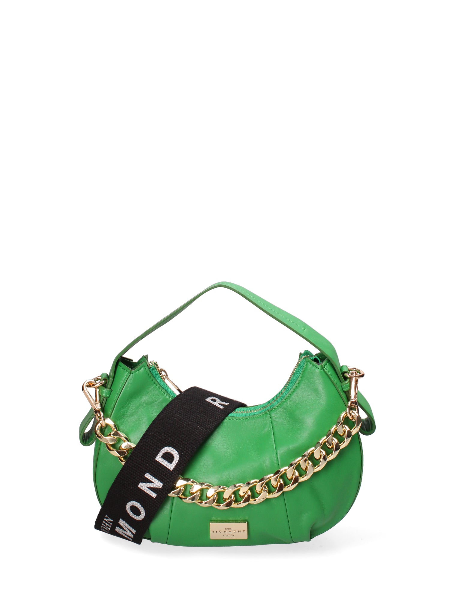 Borsa a spalla da donna Vera pelle JR-W-1167MNA-EMERALD GREEN-GOLD John Richmond