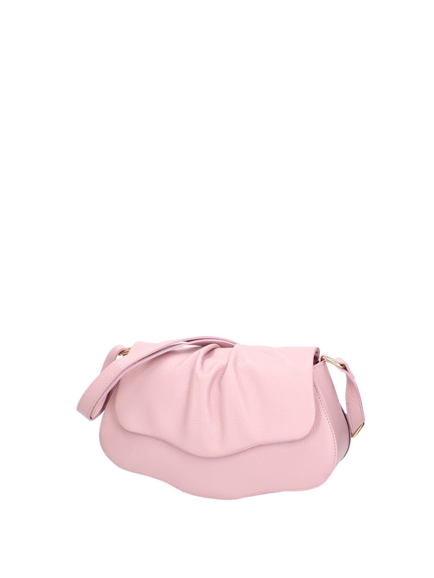 Borsa a spalla da donna Vera pelle 07152-D56 PINK Viola Castellani