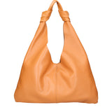 Borsa a spalla da donna 100% vera pelle 07156-D44 CUOIO Viola Castellani