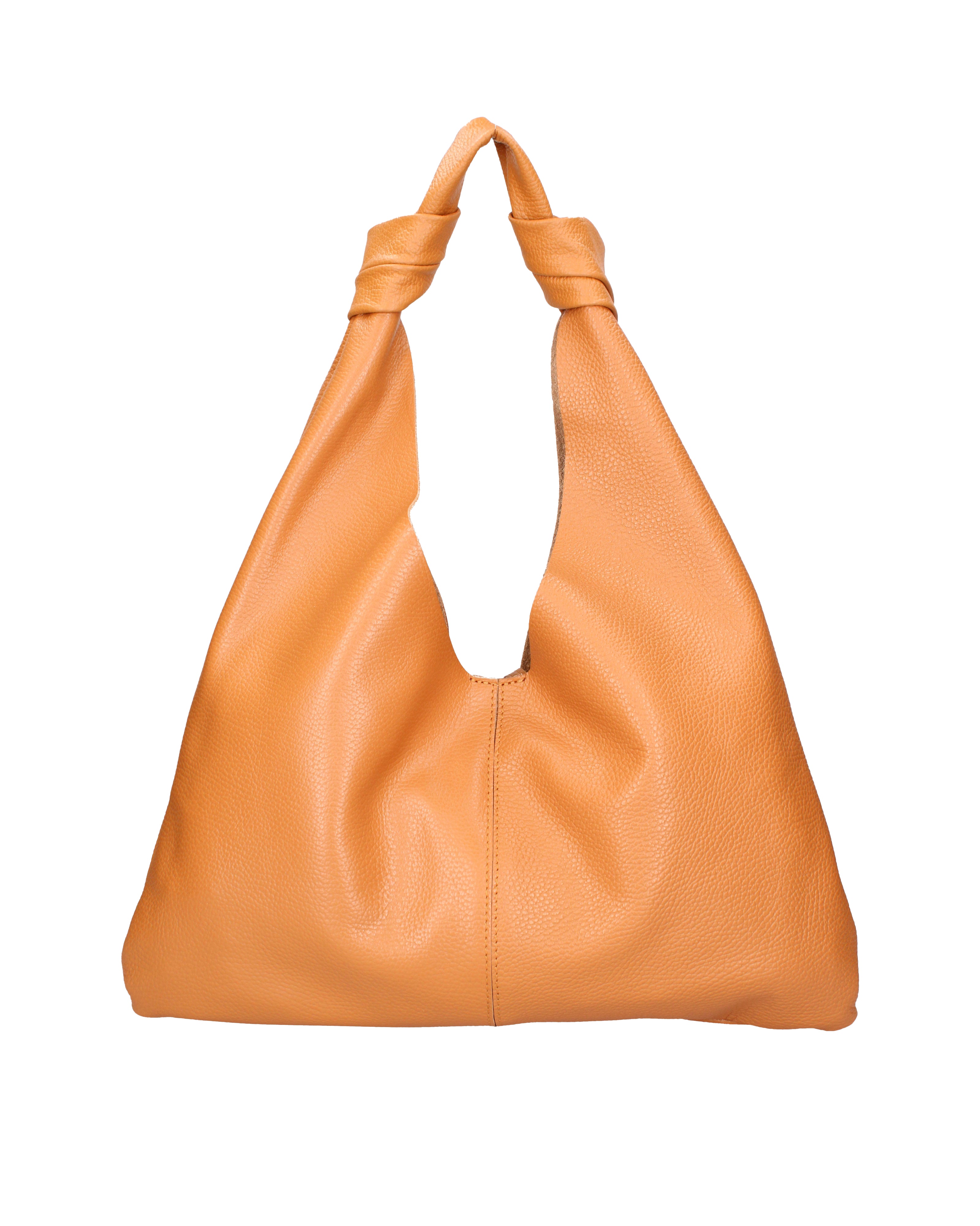 Borsa a spalla da donna 100% vera pelle 07156-D44 CUOIO Viola Castellani