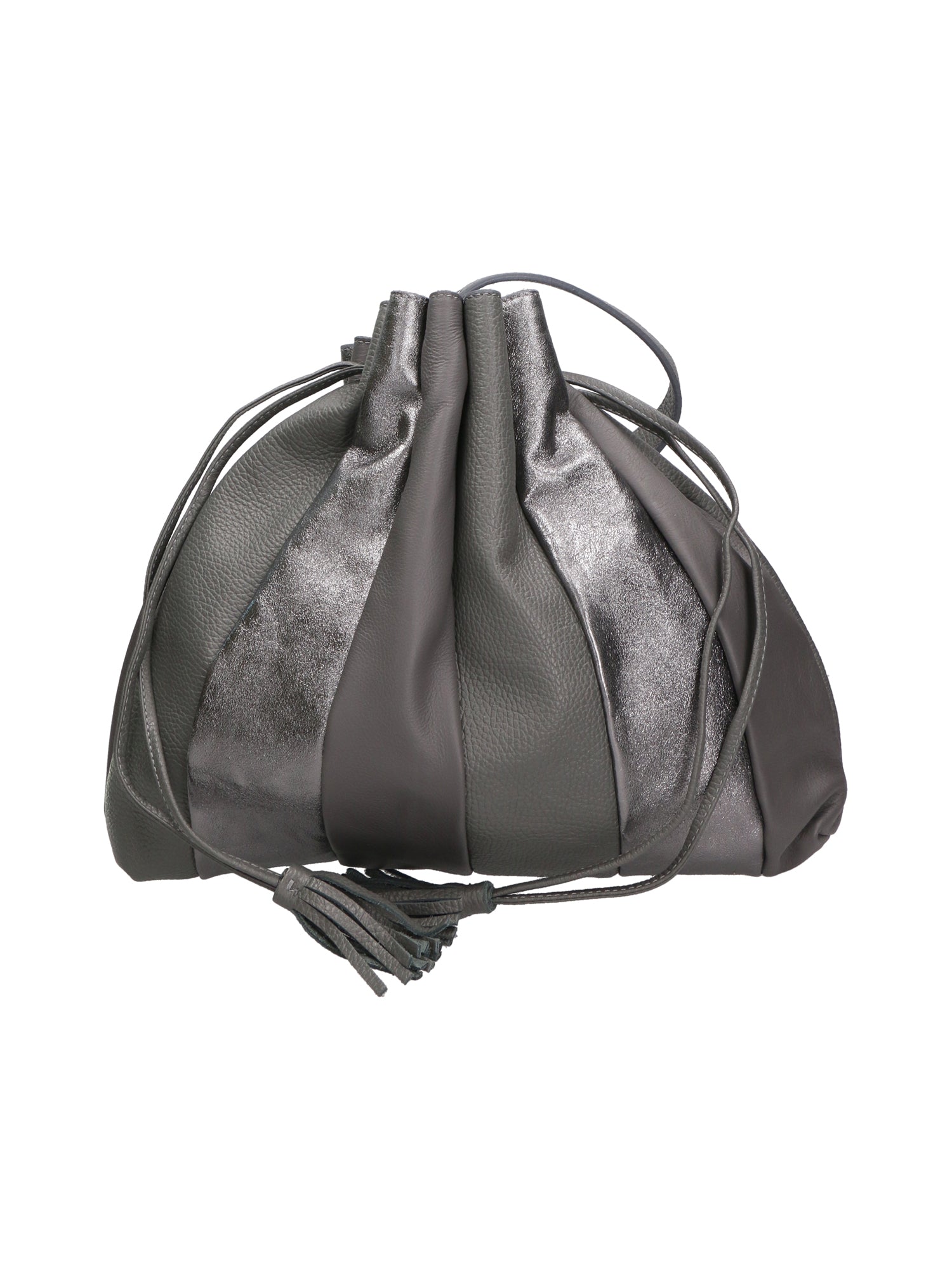 Nunzia Borsa a spalla da donna Vera pelle 576042-GRIGIO GREY Gave Lux