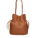 Borsa a spalla da donna 100% PVC F6717-2-COGNAC David Jones
