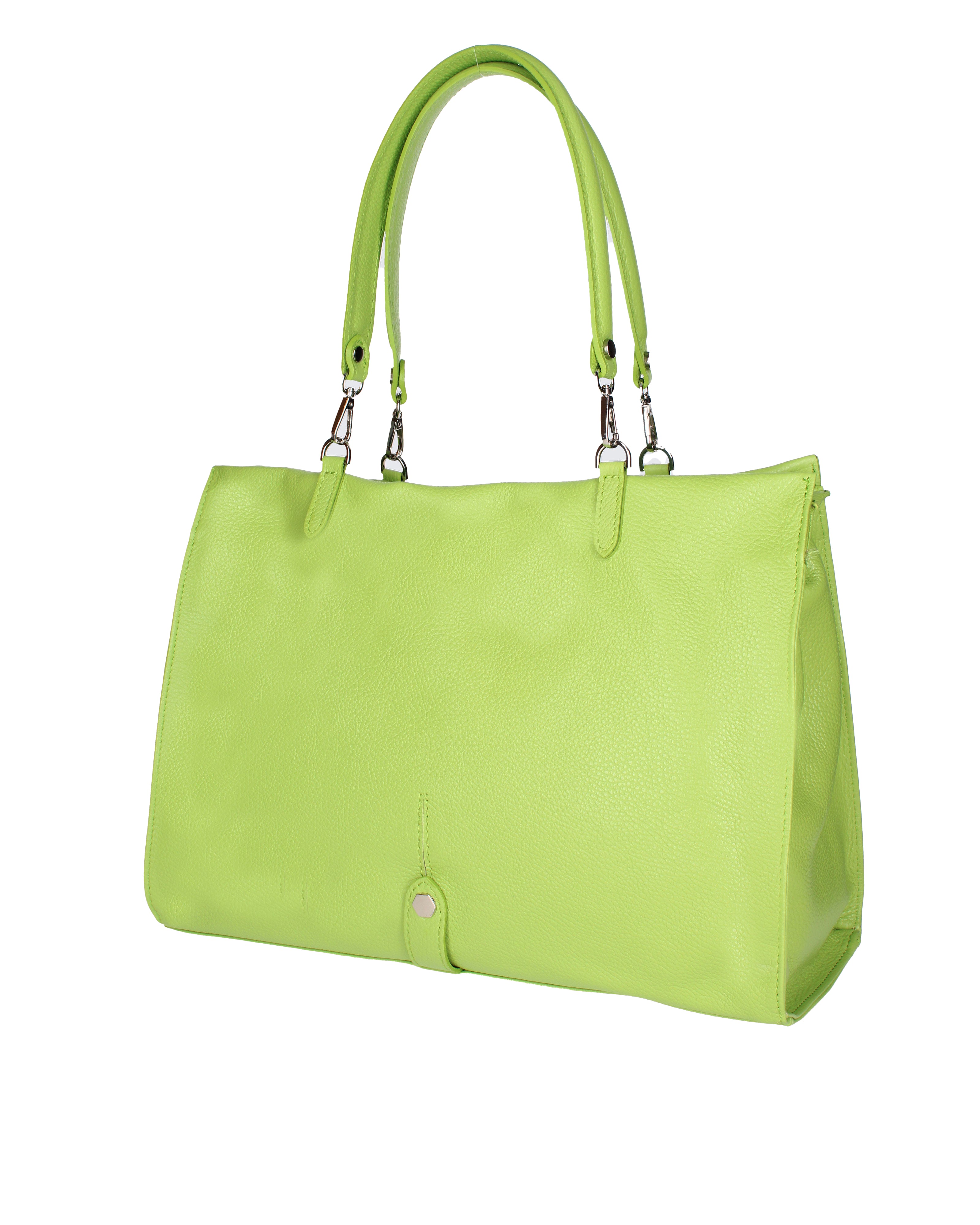 Borsa a mano da donna 100% vera pelle 07138-D12 VERDE Roberta Rossi