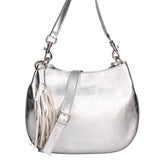 Elyana Borsa a spalla da donna Vera pelle 07316-DL1 ARGENTO Gave Lux