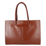 Eugenia Borsa a mano da donna 100% pelle 9008-MARRONE Gave Lux