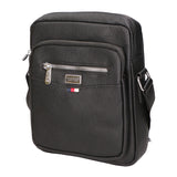 Borsa a tracolla uomo 100% pelle PU PCL3024-BLACK Northampton Polo Club