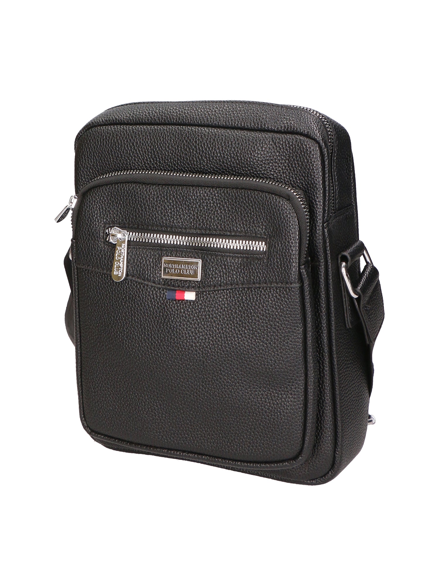 Borsa a tracolla uomo 100% pelle PU PCL3024-BLACK Northampton Polo Club